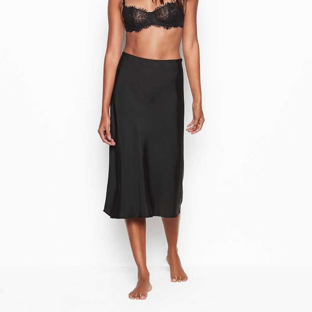 Victoria's Secret PINK Satin Black Skirt NWT - Picture 3 of 7